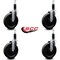 Service Caster 6'' Phenolic Wheel Swivel 1-1/8'' Expanding Stem Caster Set, 4PK SCC-EX20S615-PHS-118-4 - alternate 4